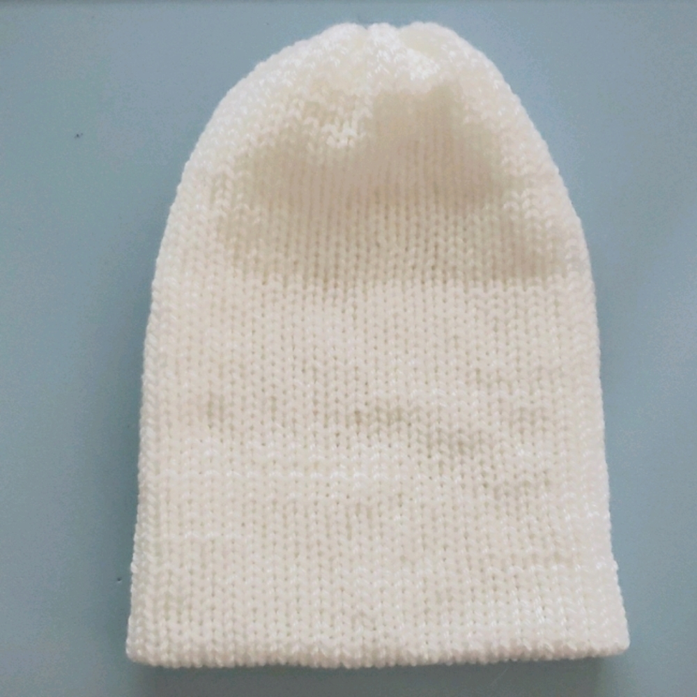 The Classic Beanie in Optic White